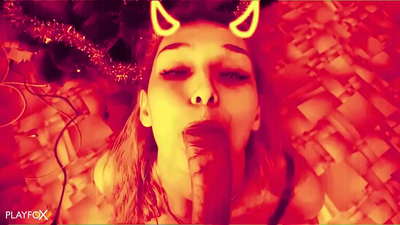 Bidh devilish hottie a 'faighinn fucked fìor mhath agus a' faighinn cum air a h-asal