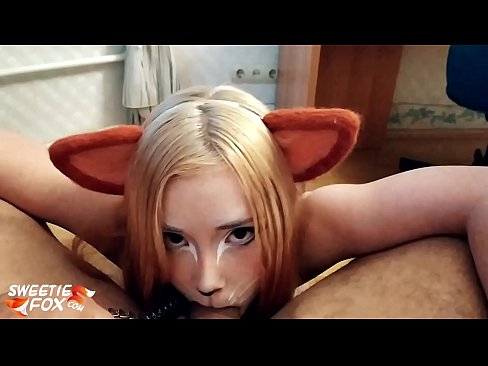 ❤️ Kitsune swallow dick agus cum na beul Porn cruaidh  leinn  ️❤
